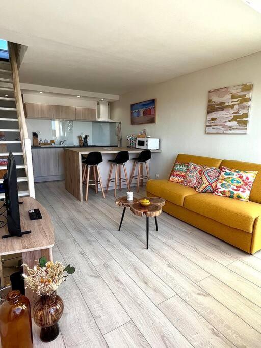 Duplex Cosy Avec Vue Mer Apartman Cucq Kültér fotó